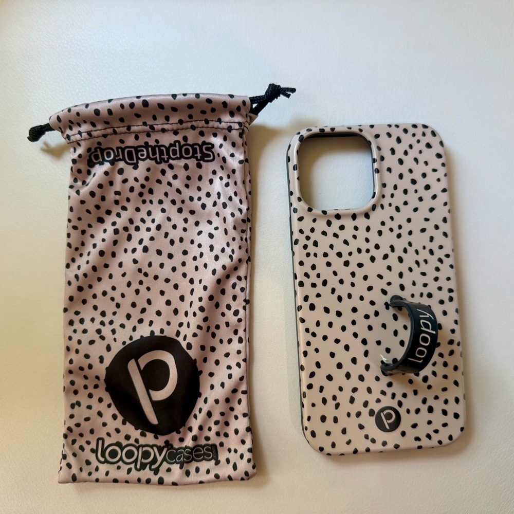 Loopy “Mocha Dots” iPhone 13 Pro Max Case - Lefty Orientation